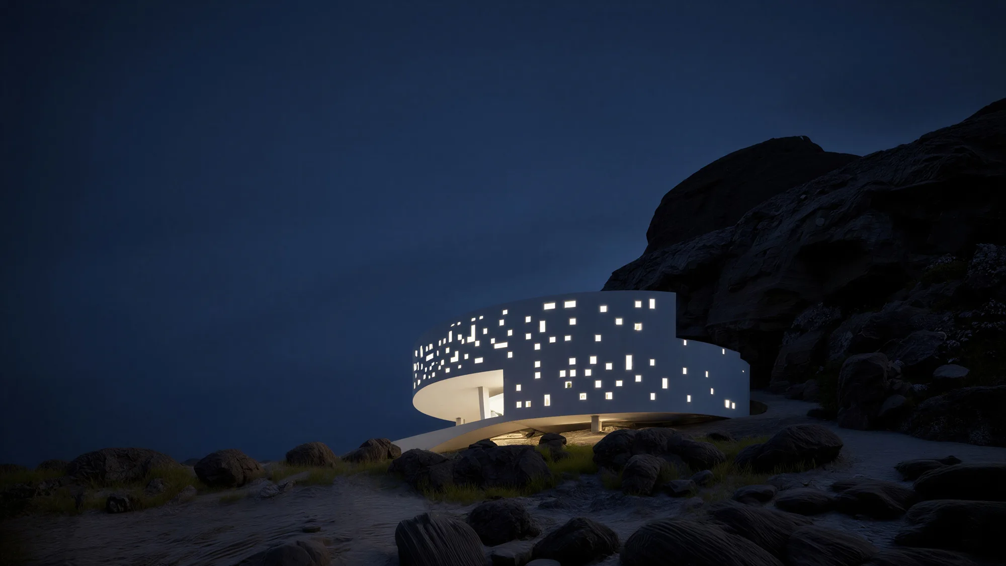 99 01 Architects - Tiny Library Architecture Competition 2025 – shortlisted entry - Anafi, Greece